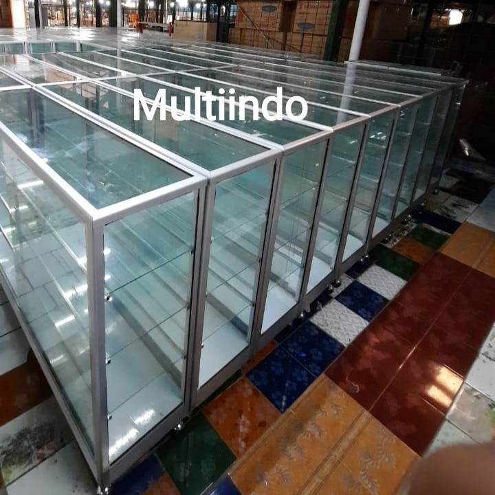 Etalase Kaca - Etalase Jualan - Etalase Toko 50 cm - 1 meter - 1.2 meter - 1.5 meter - 2 meter