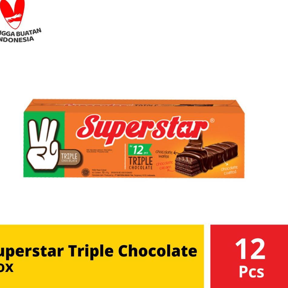 

PR0M0 2.2 Superstar Triple Chocolate Box 12 Pcs berat 216 Gr