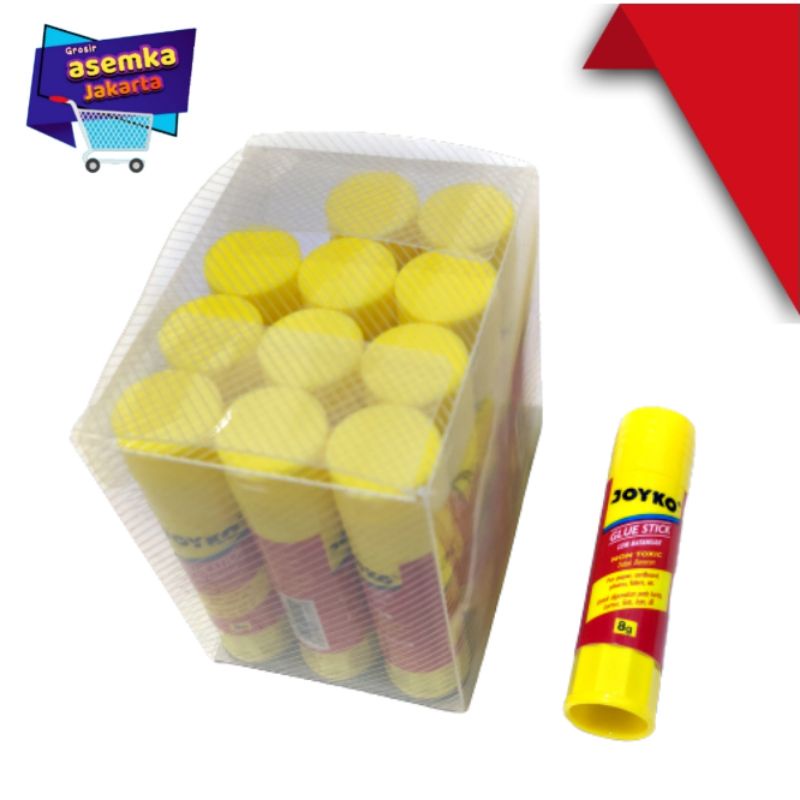 Lem Kertas Joyko Glue stick lem batangan 8g 15g 25g 12pcs