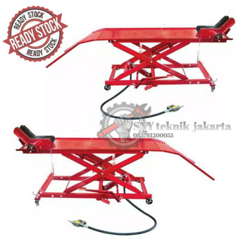 (sny)Meja Hidrolik Bengkel Motor / Hydraulic Motorcycle Service 1000 Lbs