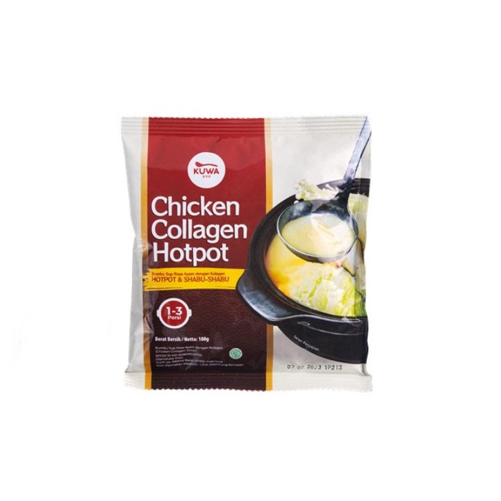 KUWA Chicken Collagen Hotpot 100gr - Kaldu Sup Ayam Kolagen 100 gr