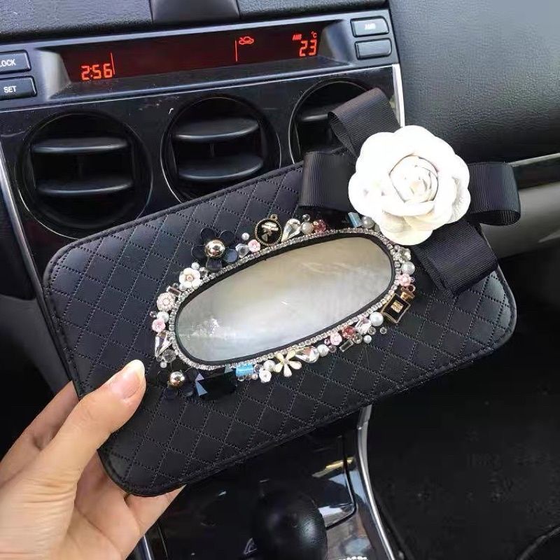 tempat tissue mobil sunvisor bunga rose putih blink SUNVISOR TEMPAT tissue mobil kotak tisu bunga lily ORGANIZER MOBIL tempat tissue mobil