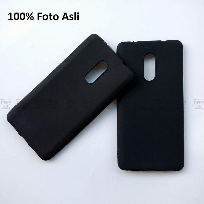 Softcase Xiao Mi Redmi Note 3 Pro Note 4 dan Redmi Note 4X Silikon Slim Black Matte Hitam Lembut