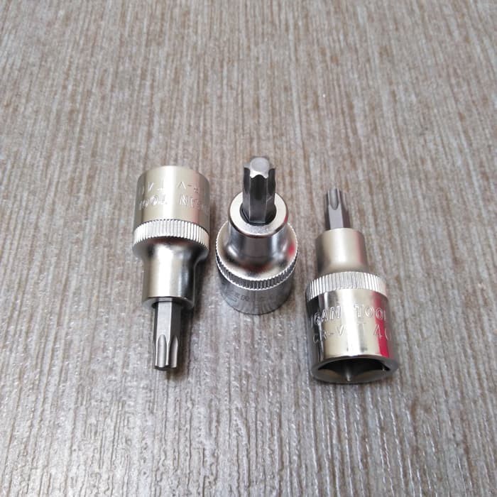 Mata kunci sok 1/2" T40 dan T50 bintang american tool