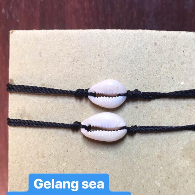 Initial bGelang Inisial / Gelang Nama / Gelang Couple / Gelang Huruf / gelang magnet couple-Gelang sea 2pcs