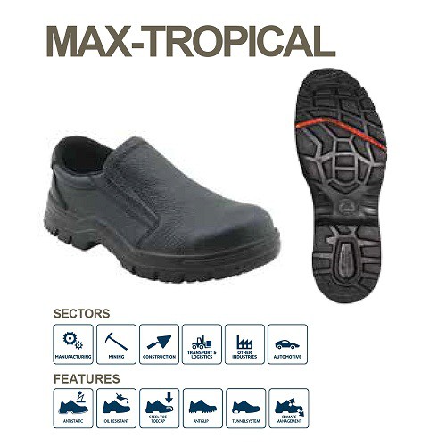 Sepatu Safety Bata Industrials MAX-TROPICAL Safety Shoes - Black