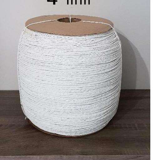 

☜ tali kertas 4mm putih samson kraft paper rope untuk industri paperbag pengrajin harga 45 rb per 100m ۝