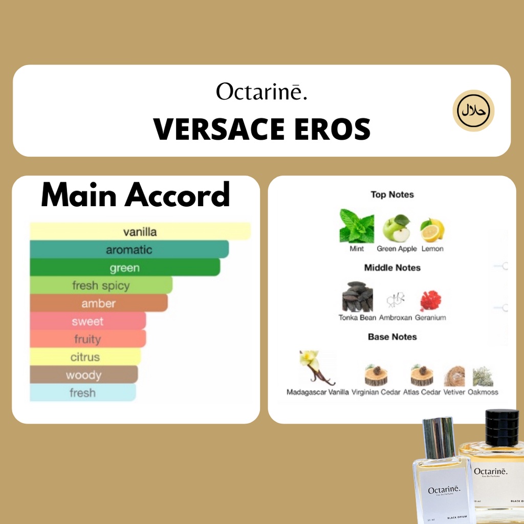 Parfum Pria Tahan Lama Penarik Wanita Aroma Maskulin, Mewah, Segar by Octarine - inspired Versace Eros | Parfume Perfume Farfum Minyak Wangi Cewek Cowok Murah Original