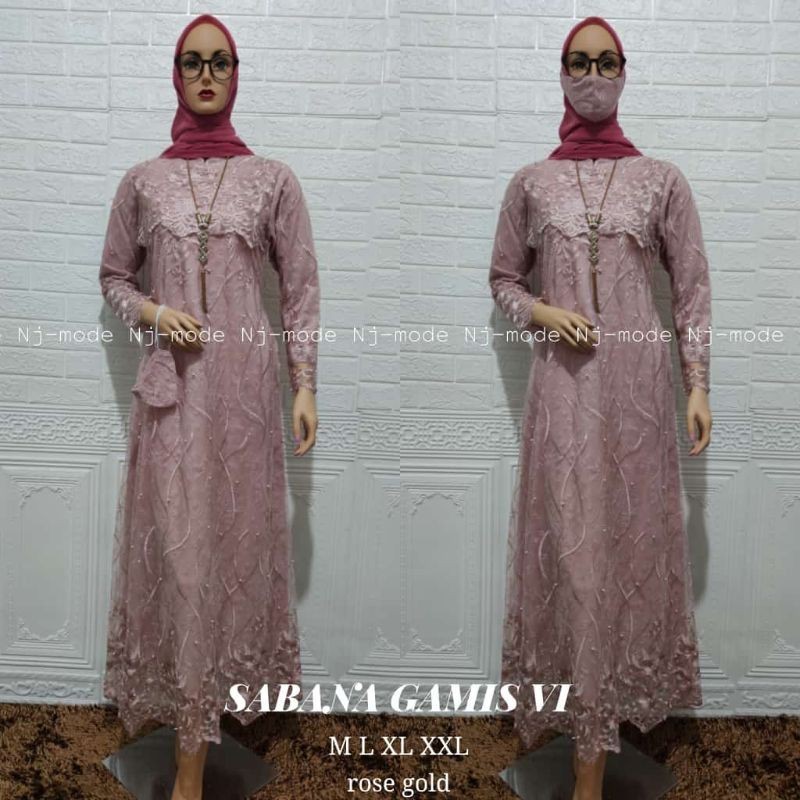 GAMIS MODERN TILLE/KEBAYA DRESS/KEBAYA WISUDA/KEBAYA PENGANTIN/KEBAYA