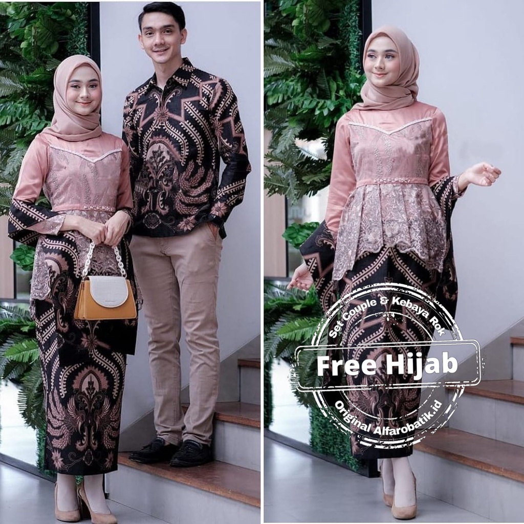 Kebaya Aleena Free Hijab Kebaya Batik Couple Modern Kebaya Couple Lamaran