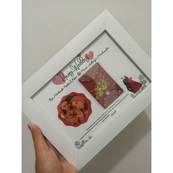 frame gift wedding full warna minigold 0.025