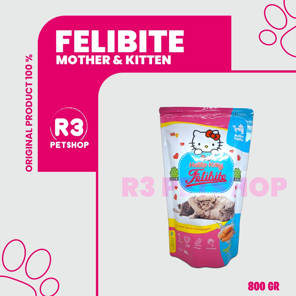 Makanan Kucing Kering murah Felibite Mother &amp; Baby Cat 800gr FreshPack