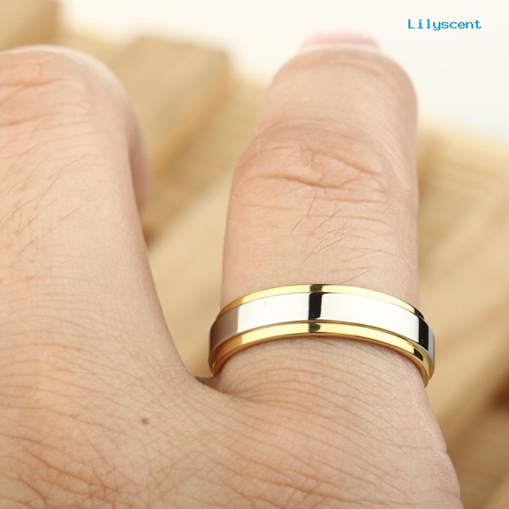 Cincin Pasangan Bahan Titanium Steel Untuk Pernikahan