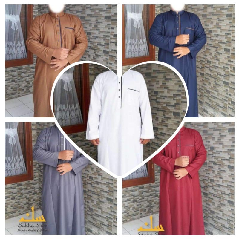 Diskon_Jubah Gamis pria dewasa /gamis bahan TOYOBO/jubah gamis pria terkini