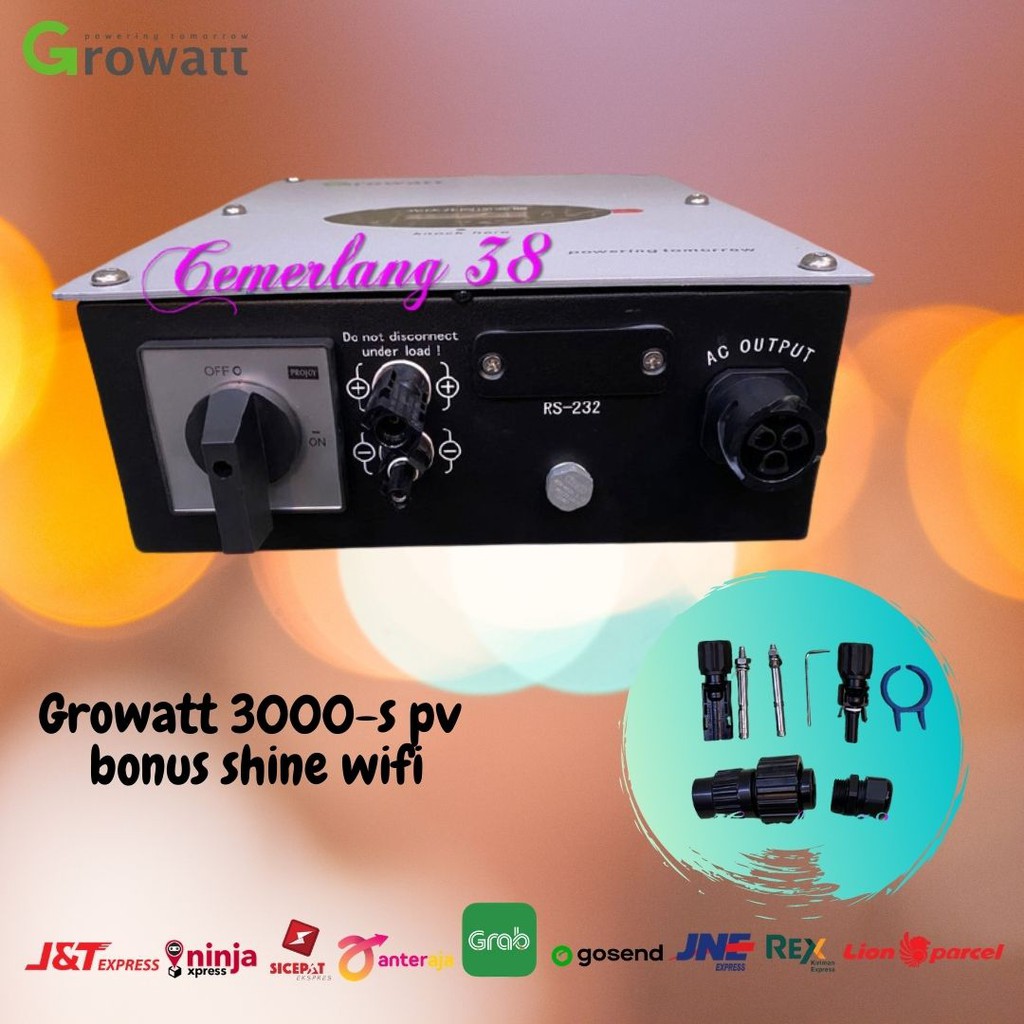 3000W On Grid Growatt 3000-S PV Grid Inverter 3000 W BONUS Shine WIFI