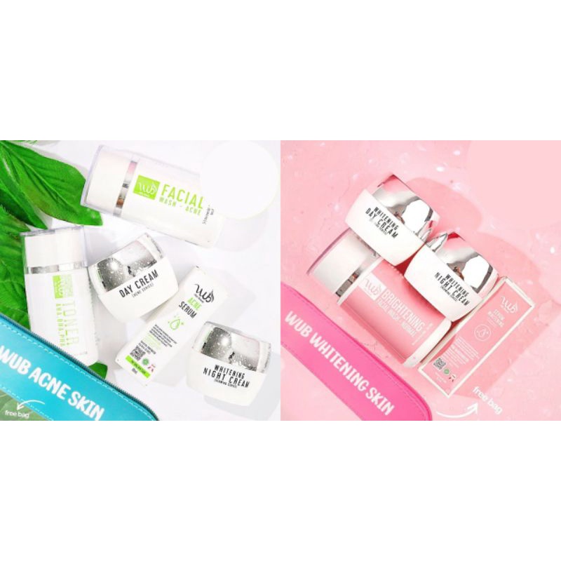 Paket Wajah WUB Skin Beauty BPOM Whitening dan Acne Termurah