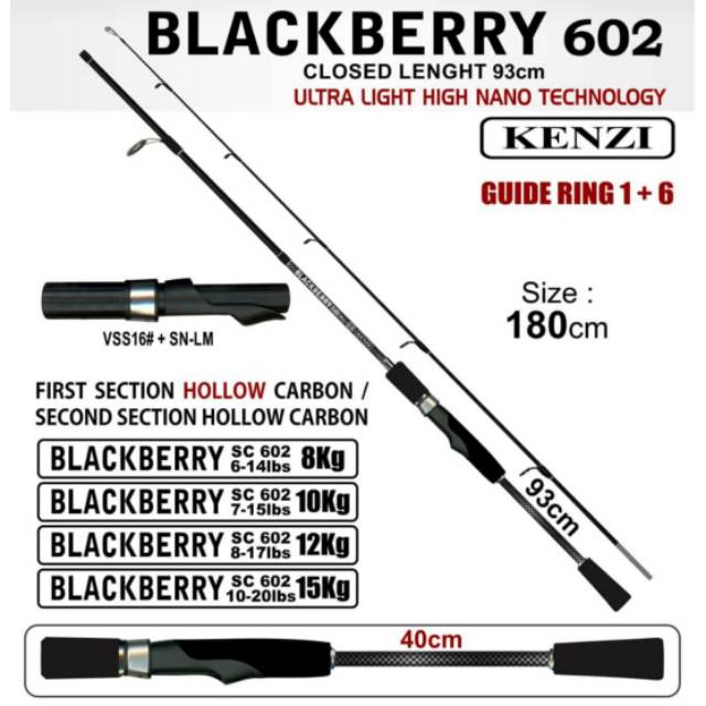JORAN KENZI BLACKBERRY 602 / KENZI REDBERRY 6-14 lbs 7-15 lbs 8-17 lbs 10-20 lbskekuatan 10 kg
