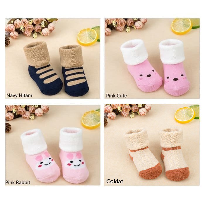 Kaos Kaki Bayi Tebal Keren - [ 1 Pasang / 0 - 12 M ]