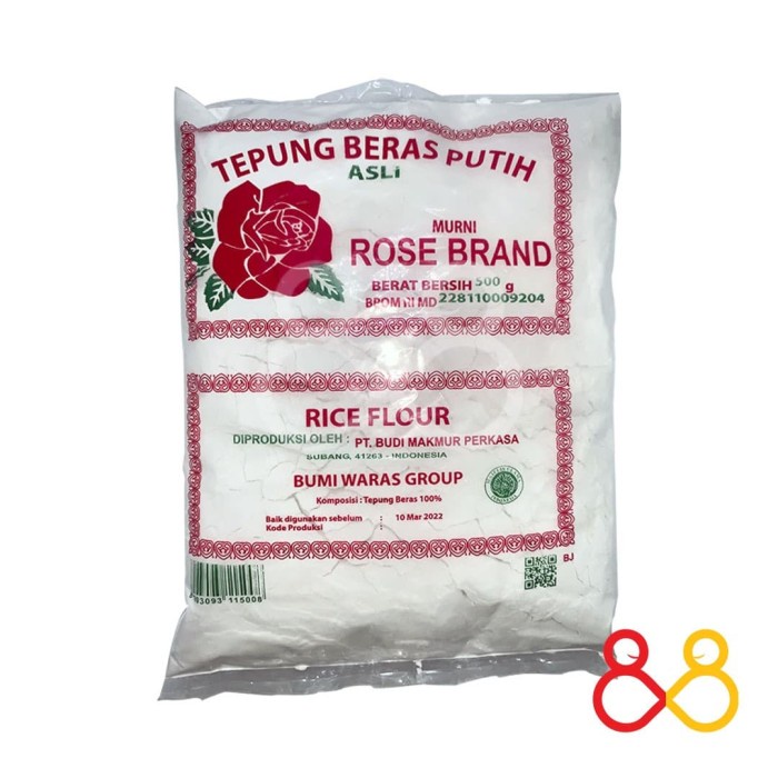 

Ketan-Beras-Tepung- Tepung Beras Rosebrand (500G) - Tepung Beras Rosebrand 1/2 Kilogram -Tepung-