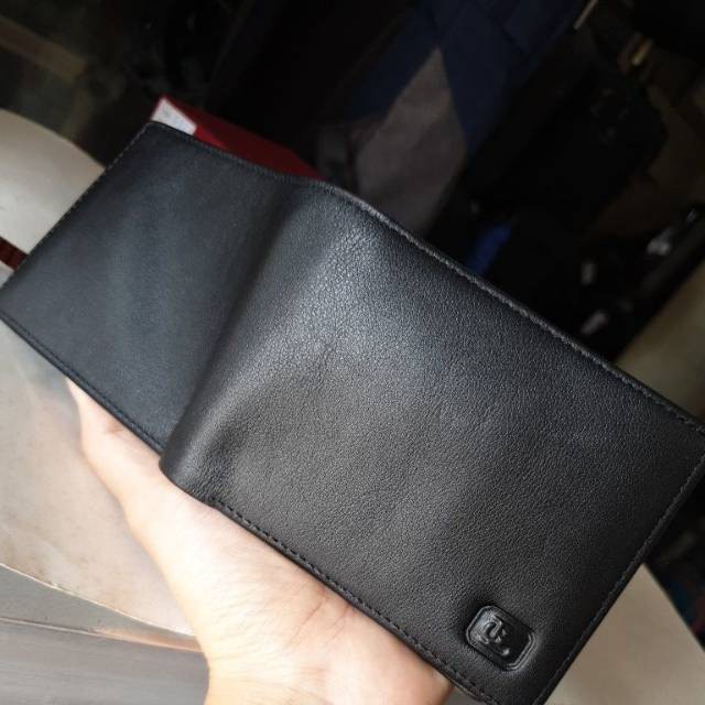 Dompet original ORI bukan KWan kulit asli pria cowok Lombardi Giovanni kuat halus model 3 dimensi / 3 slot uang kertas