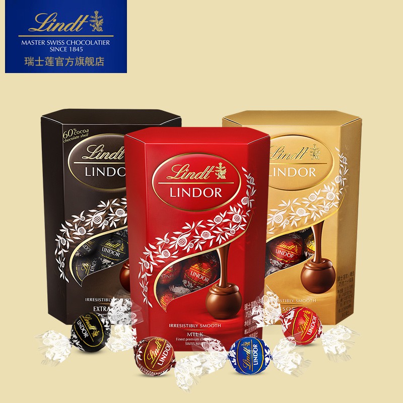 Jual Lindt Lindor Milk Assorted Dark Chocolate 200g / Coklat Cokelat