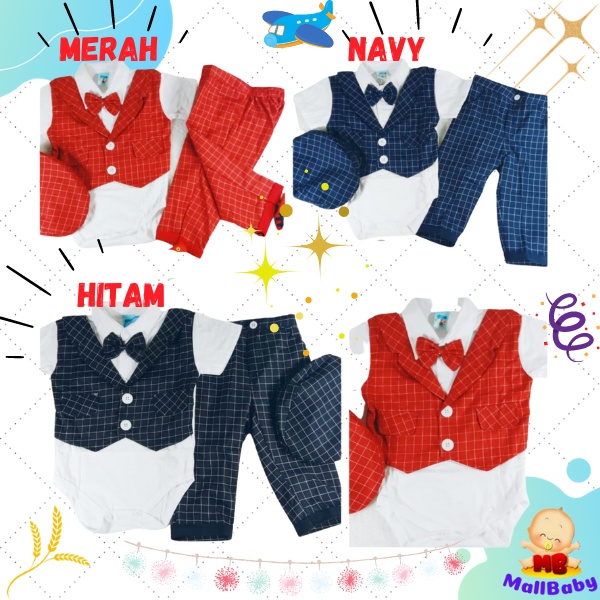 Baju Bayi Laki Laki 6 12 Bulan Setelan Jumper Kemeja Baju Bepergian Jalan Jalan Anak Bayi Topi Little Captain