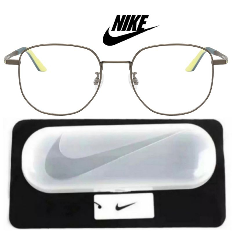 Kacamata Frame Pria Wanita NIKE Original NK6078AF-064 Titanium Hexagon