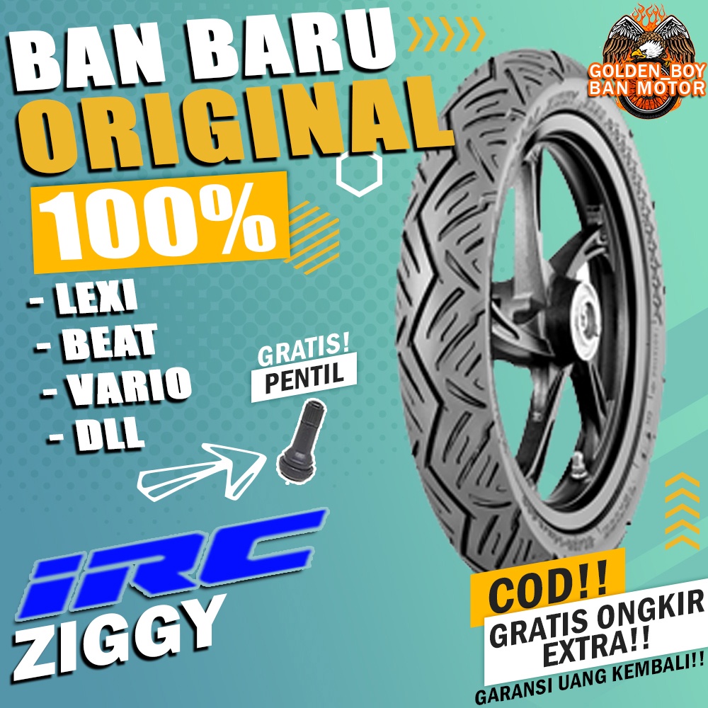 ban motor matic tubles beat irc ziggy ring 14 tubles sepasang paket ban motor matic depan belakang b