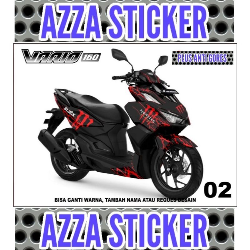 Stiker Dekal Vario 160  Decal Motor Vario 160 Full body Sticker Decal Motor Vario 160 Dekal Motor Va