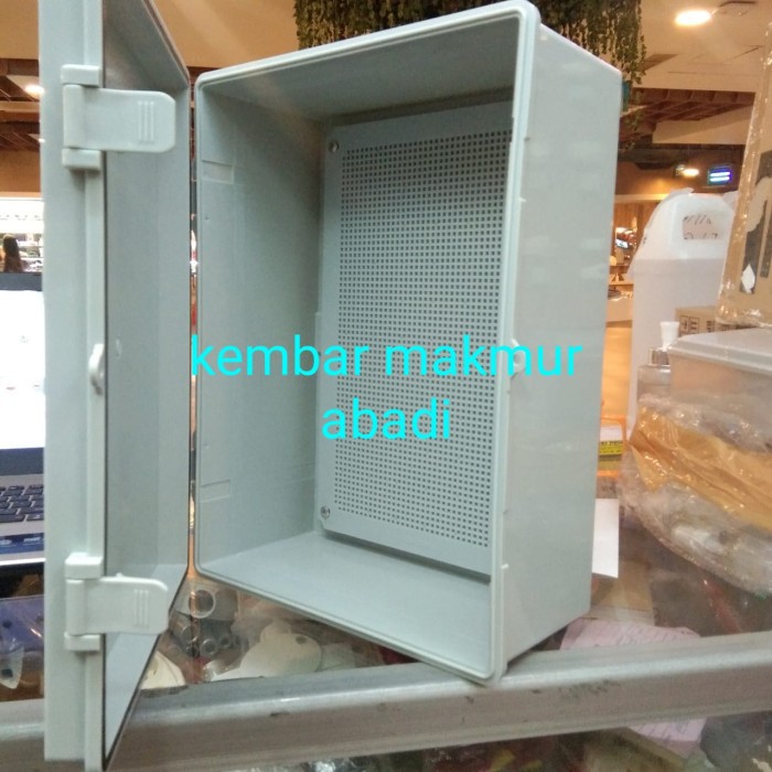 BOX PANEL PLASTIK 290X390X160mm + BASE PLATE DURABOX ABS / BOX KOTAK / DURADUS KOTAK 29x39x16cm