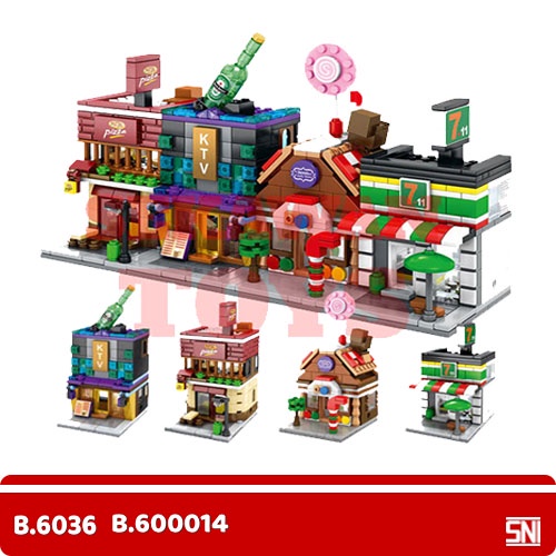 Mainan Edukasi Blok Miniatur/ Mainan Sembo Block Mini World/ Mainan Sembo Block Supermarket