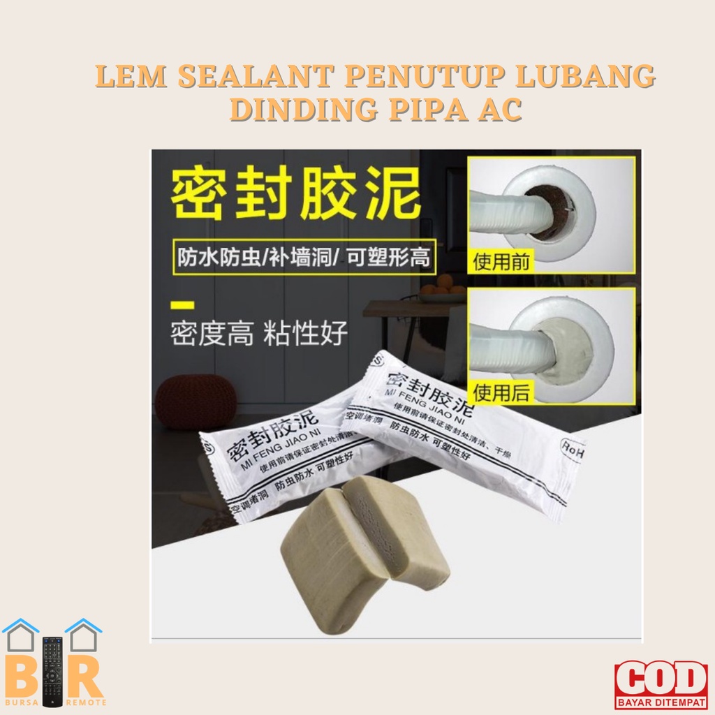 Lem Sealent Penutup Lubang AC - Semen Lem Perbaikan Lubang Dinding Ac Rumah Tangga