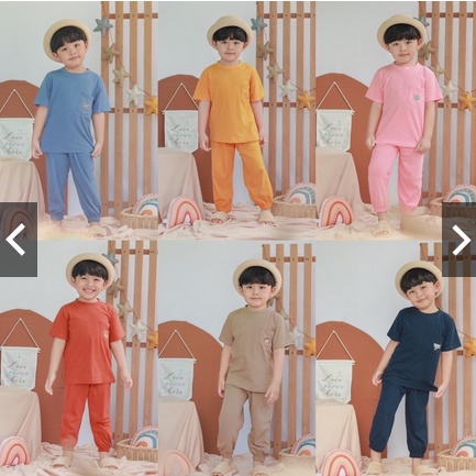 SET CANTIKA UNISEX ANAK / SETELAN JOGGER ANAK - SETELAN ANAK SMILEE  USIA 1-6 TAHUN