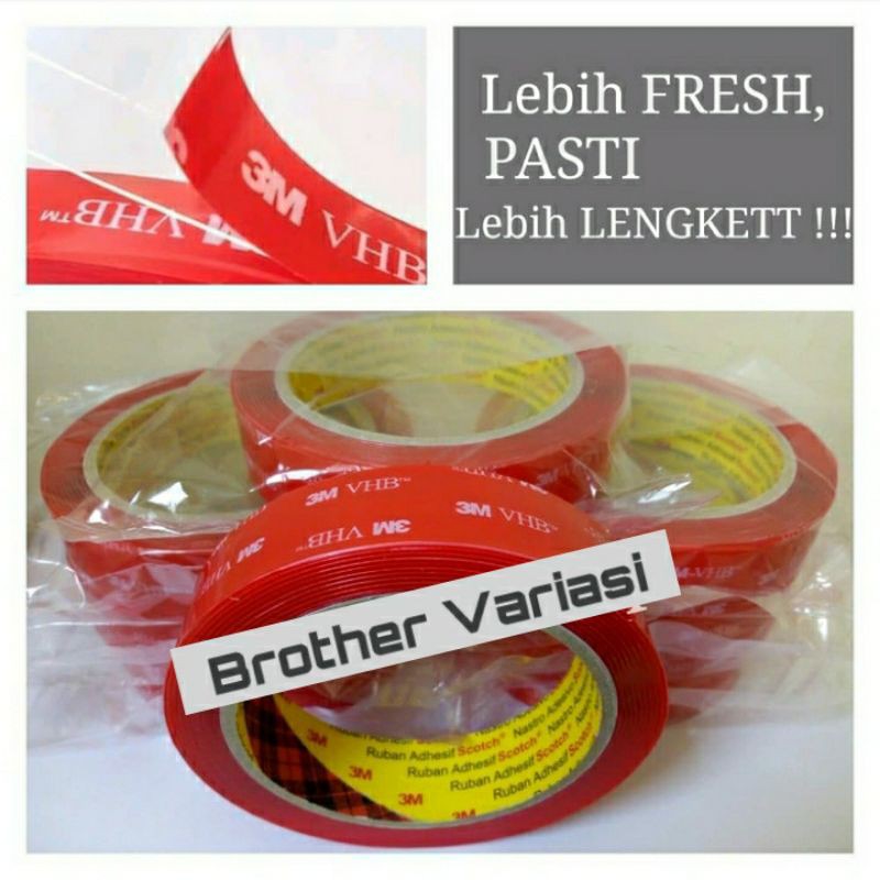 

Double Tape 3M Bening Transparan Asli Ukuran 24mm