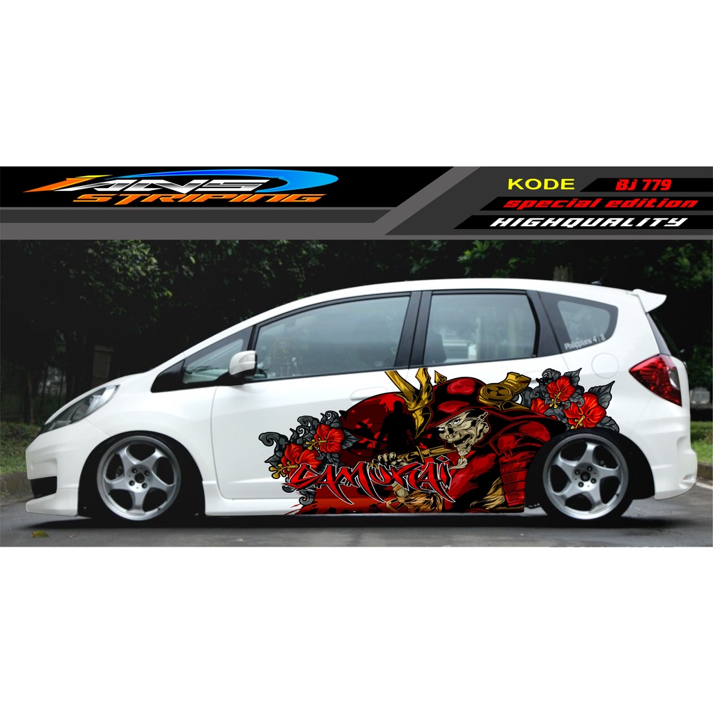 STIKER MOBIL JAZZ BRIO AVANZA SIGRA YARIS / STIKER VARIASI MOBIL / MODIF STICKER MOBIL