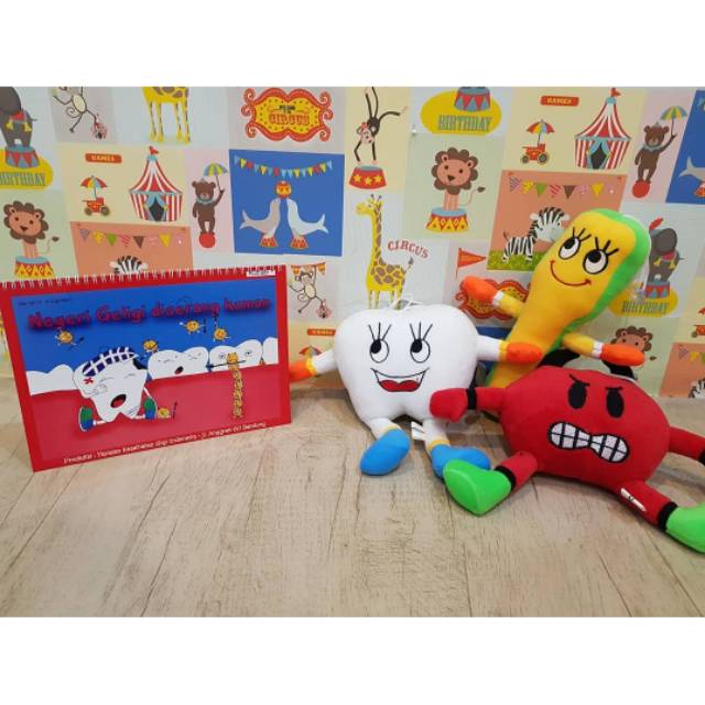 FLIPCHART KESEHATAN GIGI DAN BONEKA EDUKASI PAKET ISI 3