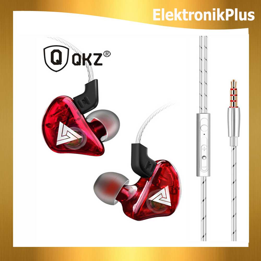 QKZ Earphone Headshet HiFi Dengan Mic Full Bass