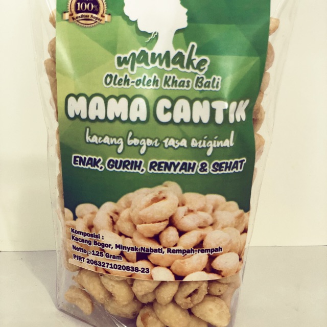 

Kacang bogor MAMAKE nabati rasa original, no MSG, enak,gurih, sehat dan lezat