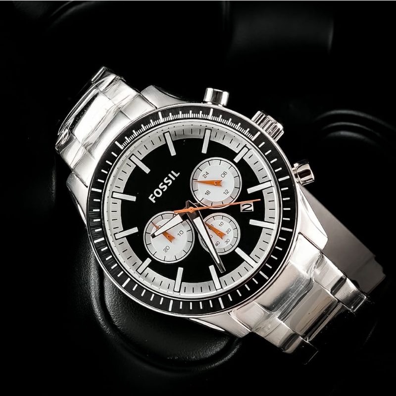 Jam Tangan Pria Merk Fossil Original Stainless Baterai