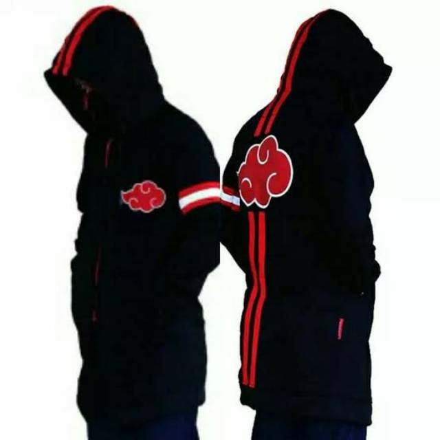 JAKET JUBAH ANIME NARUTO AKATSUKI/JAKET ZIPPER  PRIA AKATSUKI AWAN