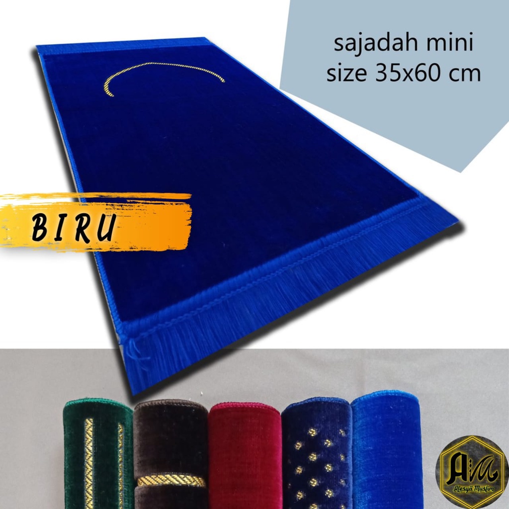 Sajadah muka polos 35 x 65 cm