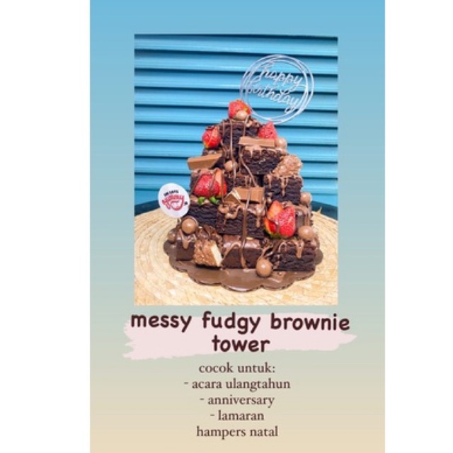 

Messy Brownies Tower