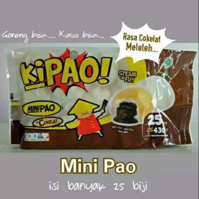 

Mini Kipao Coklat isi 25pcs