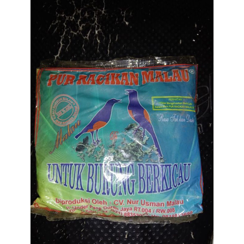 Pur Racikan Malau Pakan Makanan Burung Kicau Pur Burung
