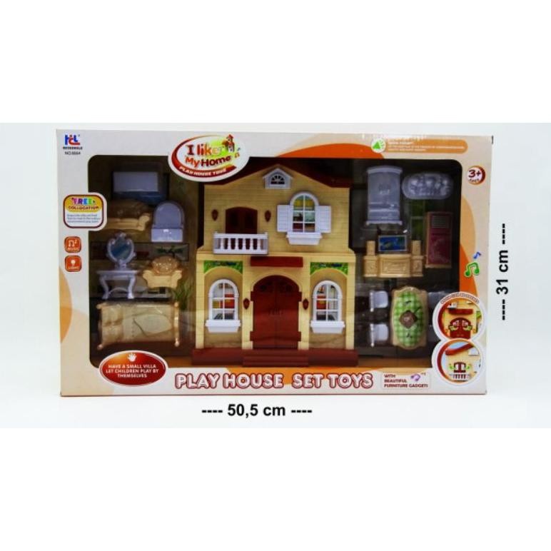 Play House Set Toys / Mainan Rumah Barbie / Rumah Barbie / Mainan