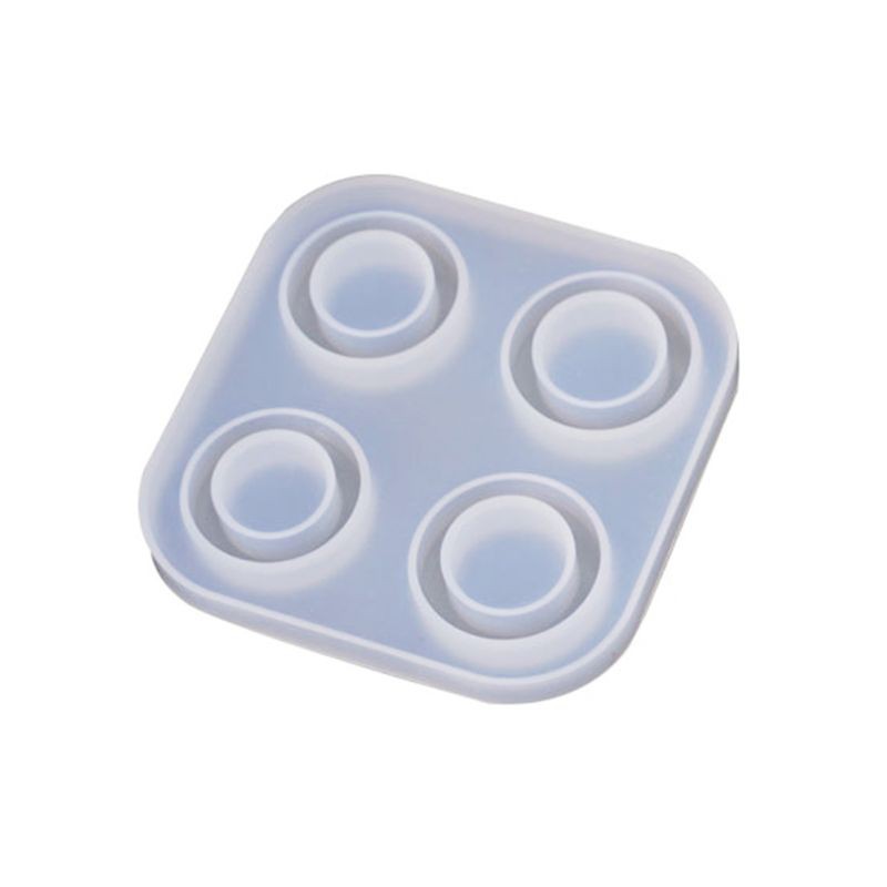 Moonlight&quot; 4/6 Grid DIY Handmade Rings Shape Silicone Epoxy Mold UV Resin Moulds Pendant Tools Jewelry