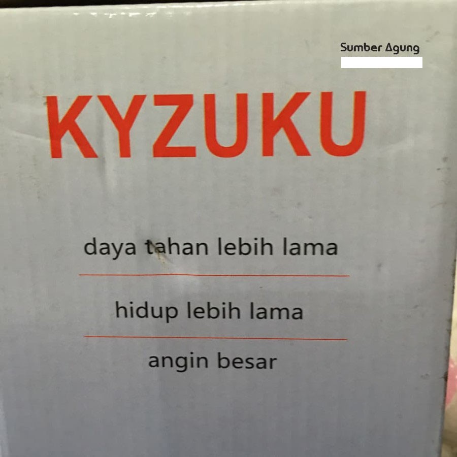 Kipas Jepit Besar Angin Kencang 29W Kyzuku Meja Lemari Rak