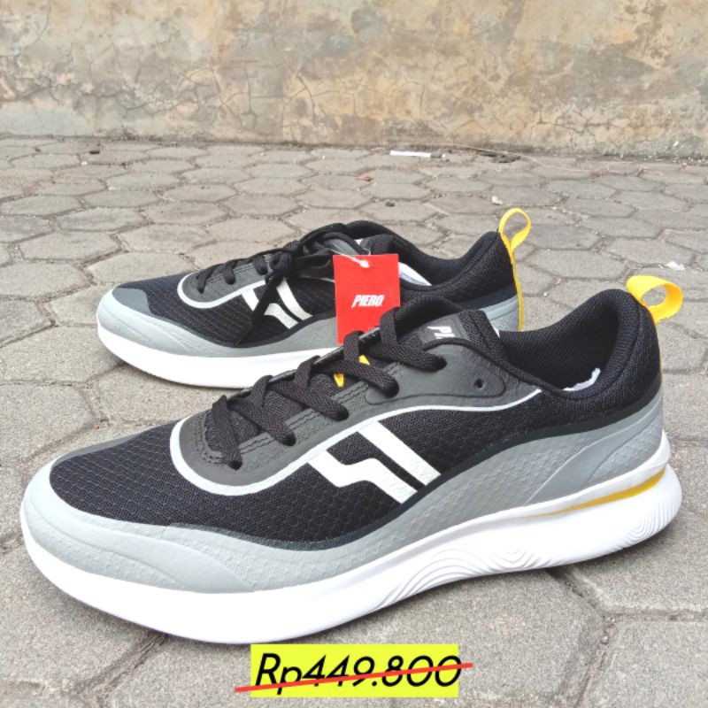 ORIGINAL Sneakers Piero Arc Wave black grey white sepatu sneaker asli ori lifestyle kasual santai