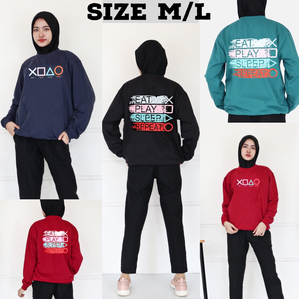 IZANY SWEATER / SWEATSHIRT Oblong TEBAL Baby Terry Size M , L