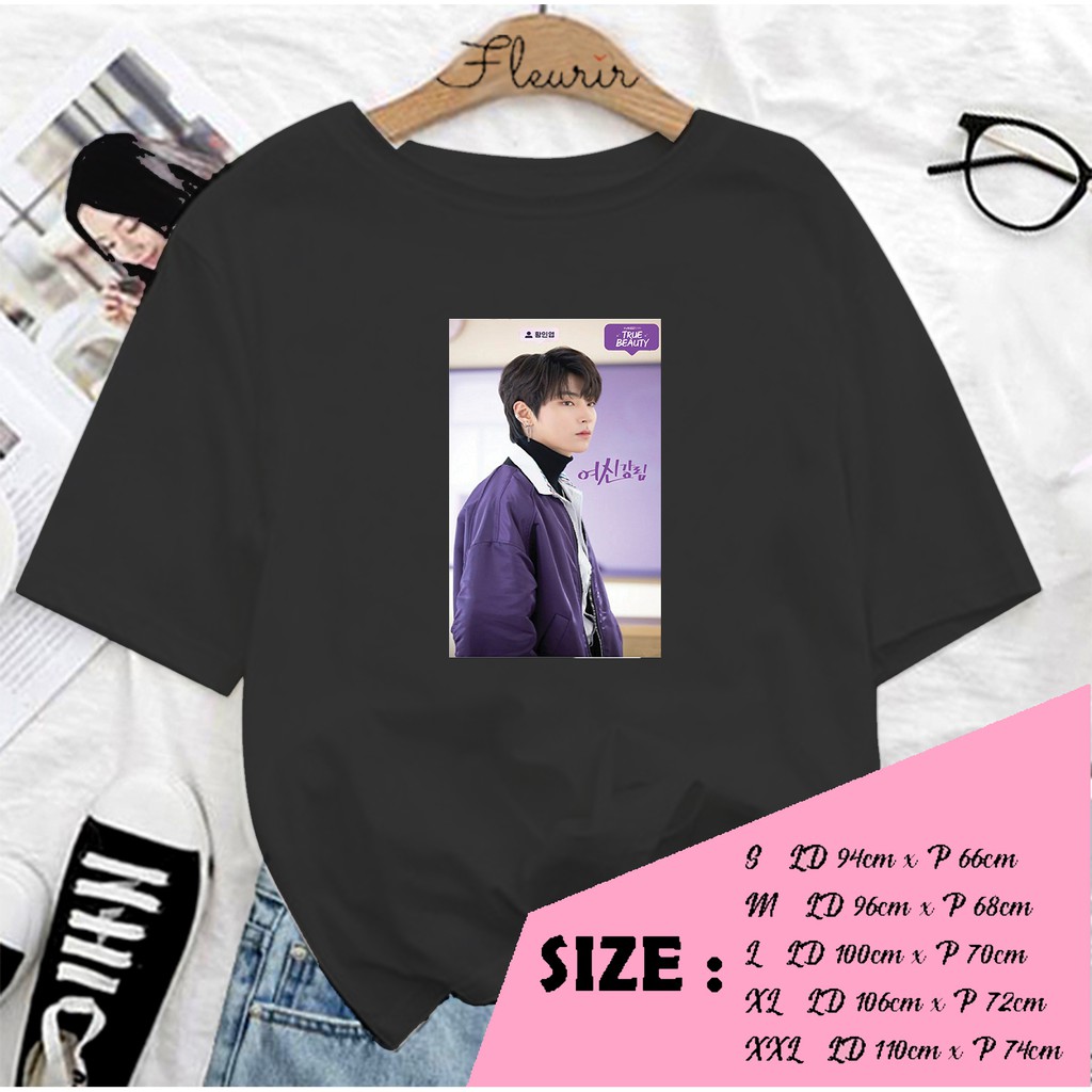 FLEURIR - KAOS OVERSIZE HWANG IN YEOP TRUEBEUATY KATUN KAOS WANITA DEWASA TUMBLR TEE UNISEX JUMBO